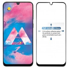 Tempered Glass Για Samsung M30 Full Glue Προστατευτικό Οθόνης - Μαύρο