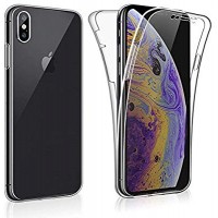 Apple iPhone XS MAX OEM Front & Back Silicone Σκληρη Two Crystal Διάφανο 