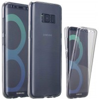 Samsung Galaxy S8 OEM Front & Back Silicone Σκληρη Two Crystal Διάφανο 