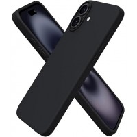 Apple iPhone 17  OEM Back Θήκη Σιλικόνης Σκληρη Προστασία Κινητό -Μαύρο
