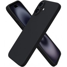 Apple iPhone 17  OEM Back Θήκη Σιλικόνης Σκληρη Προστασία Κινητό -Μαύρο