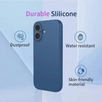 Apple iPhone 18 OEM Back Θήκη Σιλικόνης Σκληρη Προστασία Κινητό -ΜΠΛΕ