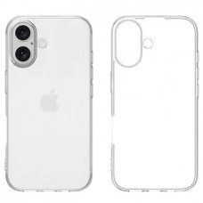 Apple iPhone 16 OEM Back Θήκη Σιλικόνης Σκληρη Προστασία Κινητό - Διάφανο 