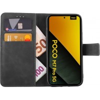 Θήκη Book Style με Βάση Στήριξης για Xiaomi POCO M7 PRO -Μαύρο
