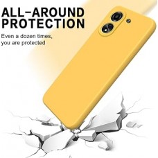  OEM HARD COVER Θήκη Σιλικόνης Για Xiaomi REDMI 13C/POCO C65 Προστασία Κινητό-Κίτρινο