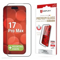 Tempered Glass Για iPhone 17 PRO MAX Full Cover Glue Προστατευτικό Οθόνης - Mαύρο