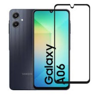 Tempered Glass 9H Για Samsung A06 Full Glue Προστατευτικό Οθόνης - Μαύρο