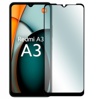 Tempered Glass (Τζάμι) Προστασία Οθόνης για Xiaomi REDMI A3 4G- Μαύρο