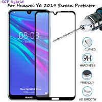 Tempered Glass 9H Για Huawei Y6 2019 Full Cover Glue Προστατευτικό Οθόνης Mαύρο