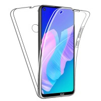 Huawei P40 LITE E OEM Front & Back Silicone Σκληρη Two Crystal Διάφανο 