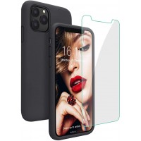 OEM Back Hard Cover Case Σιλικόνη Για Iphone 11Pro (5.8)" Προστασία Κινητό -Μαύρο