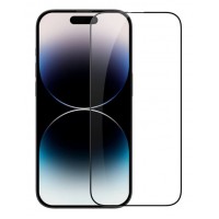 Tempered Glass Για iPhone 14 PRO Full Cover Glue Προστατευτικό Οθόνης- Μαύρο