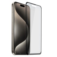 Tempered Glass Για iPhone 15 PLUS Full Cover Glue Προστατευτικό Οθόνης - Mαύρο