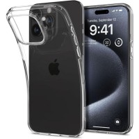 Apple iPhone 15 PRO OEM Back Θήκη Σιλικόνης Σκληρη Προστασία Κινητό - Διάφανο 