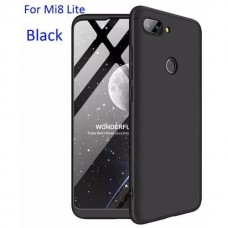 OEM Back Cover Θήκη Σιλικόνης Σκληρη Για Xiaomi MI 8 LITE- Μαύρο