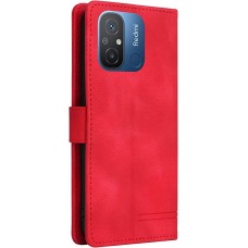 Θήκη Book Style με Βάση Στήριξης για Xiaomi REDMI 12C/REDMI 11A -Κόκκινο
