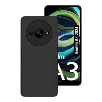 OEM HARD COVER Θήκη Σιλικόνης Για Xiaomi REDMI A3 (2024) Προστασία Κινητό -Μαύρο