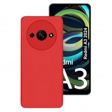 OEM HARD COVER Θήκη Σιλικόνης Για Xiaomi REDMI A3 (2024) Προστασία Κινητό -Κόκκινο
