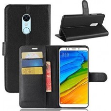 Θήκη Book Style με Βάση Στήριξης για Xiaomi Redmi 5- ΜΑΎΡΟ