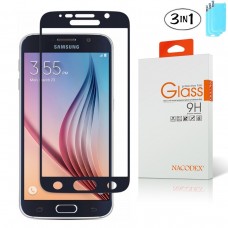 Tempered Glass Για Samsung S6 Full Glue Προστατευτικό Οθόνης -Μαύρο