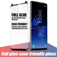 Tempered Glass Για Samsung S8 Full Glue Προστατευτικό Οθόνης -Μαύρο