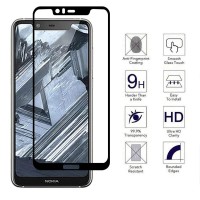 Tempered Glass Για Nokia 5.1 Plus Full Cover Glue Προστατευτικό Οθόνης - Mαύρο