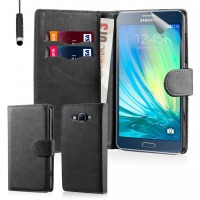 Θήκη Book Style με Βάση Στήριξης για Samsung (Galaxy A5 2015) - (Μαύρο)