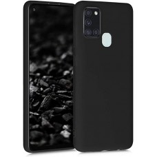 OEM Hard Back Cover Case Σκληρή Σιλικόνη Θήκη Για Samsung Galaxy A21S Μαύρο