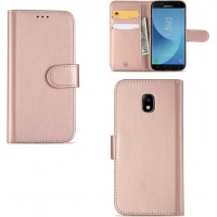 Θήκη Book Style με Βάση Στήριξης για Samsung (Galaxy J3 2017) - (ΑΝΟΙΧΤΟ ΡΟΖΕ)