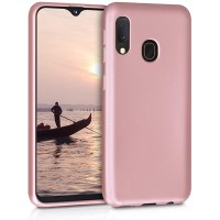 OEM Back Hard Cover Case Σιλικόνη Για Samsung A20E Προστασία Κινητό - ΑΝΟΙΧΤΟ ΡΟΖΕ