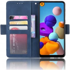 Θήκη Book Style με Βάση Στήριξης για Samsung (Galaxy A21) -ΜΠΛΕ