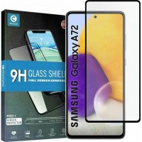 Tempered Glass 9H Για Samsung A72 Full Glue Προστατευτικό Οθόνης - Μαύρο
