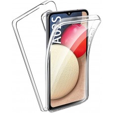 Samsung Galaxy A 02S OEM Front & Back Silicone Σκληρη Two Crystal Διάφανο 