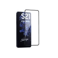 Tempered Glass 9H Για Samsung S21 Full Glue Προστατευτικό Οθόνης - Μαύρο