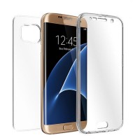 Samsung Galaxy S7 EDGE OEM Front & Back Silicone Σκληρη Two Crystal Διάφανο 