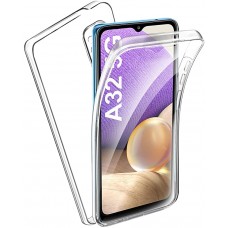 Samsung Galaxy A32 5G OEM Front & Back Silicone Σκληρη Two Crystal Διάφανο 