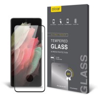 Tempered Glass 9H Για Samsung S21 ULTRA Full Glue Προστατευτικό Οθόνης - Μαύρο