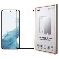 Tempered Glass 9H Για Samsung S23 Full Glue Προστατευτικό Οθόνης - Μαύρο
