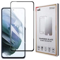 Tempered Glass 9H Για Samsung S21 FE Full Glue Προστατευτικό Οθόνης - Μαύρο