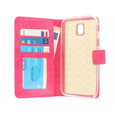 Θήκη Book Style με Βάση Στήριξης για Samsung (Galaxy J7 2017) -Φούξια