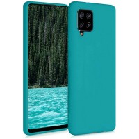 OEM Back Hard Cover Case Σιλικόνη Για Samsung A42 Προστασία Κινητό -BLUE PETROL